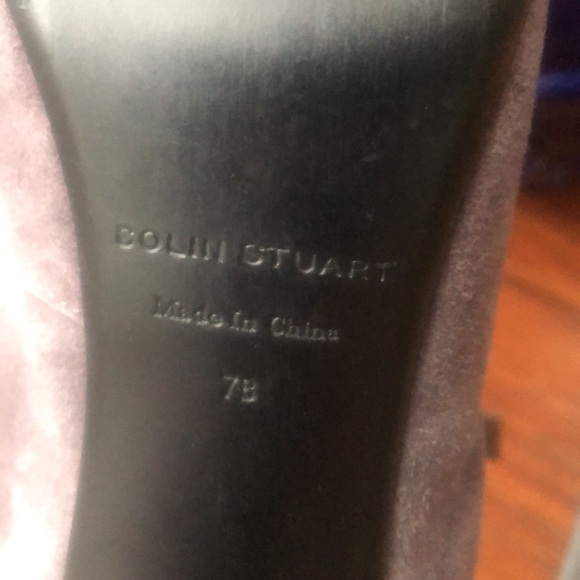 Leather boots heels stiletto almond toe platform dress bootie Victoria secret - Picture 12 of 14